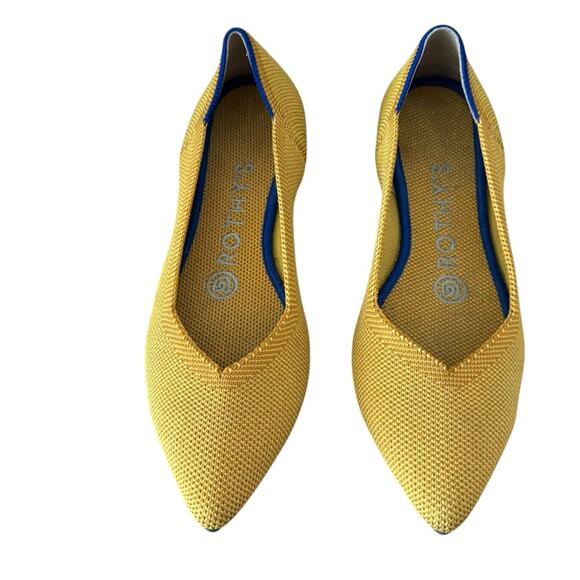 Rothy's Retired The Point in Marigold Yellow in Size 5.5 - Picture 2 of 10